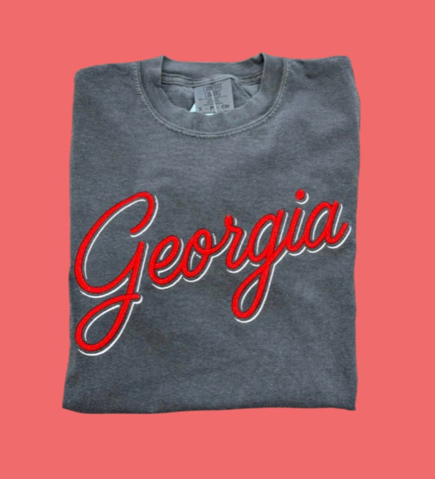 Embroidered Georgia Tee