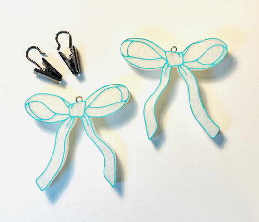 Teal Classy Bow Vent Freshie