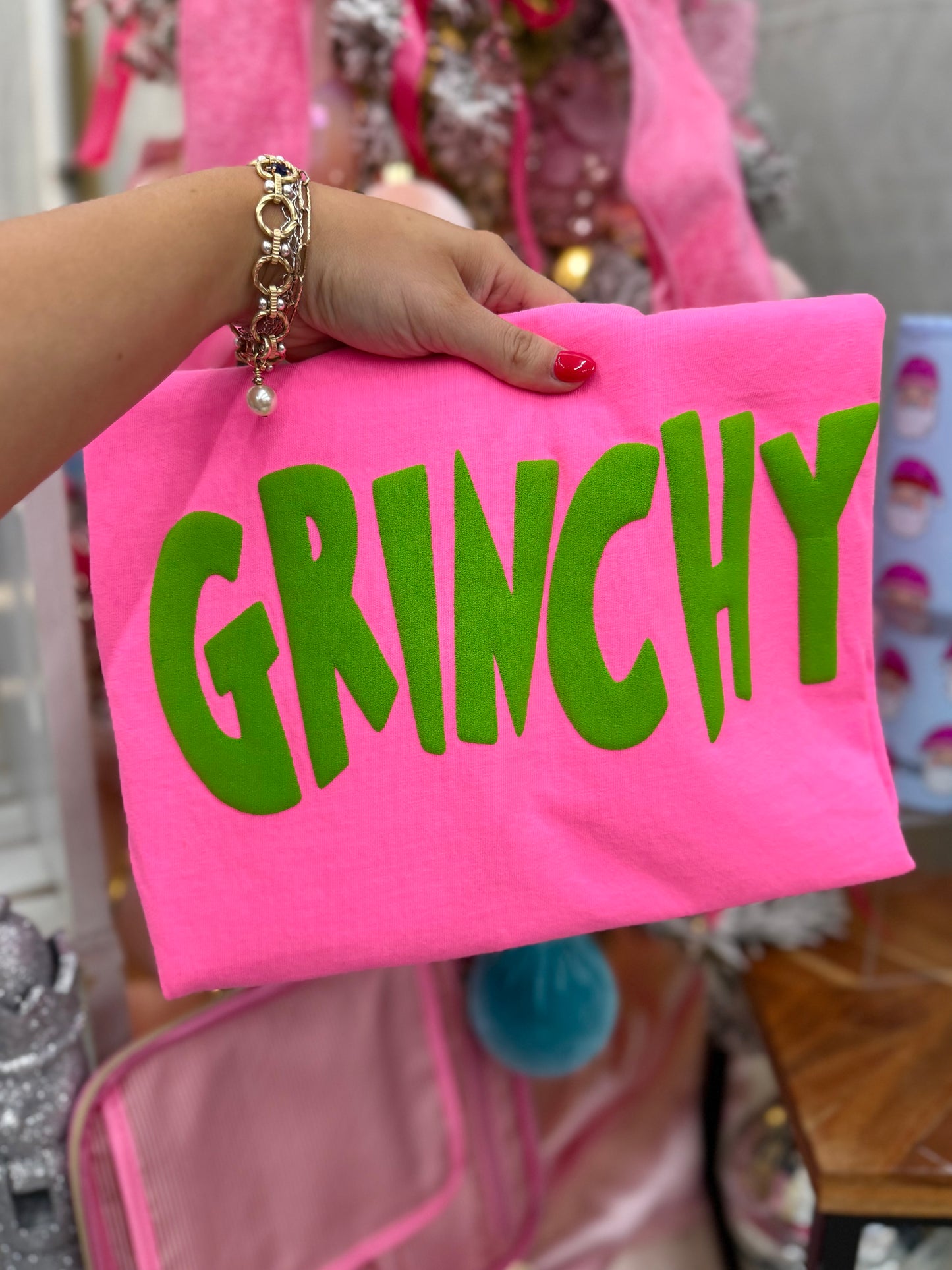 Neon Pink Puff Green Man Tee