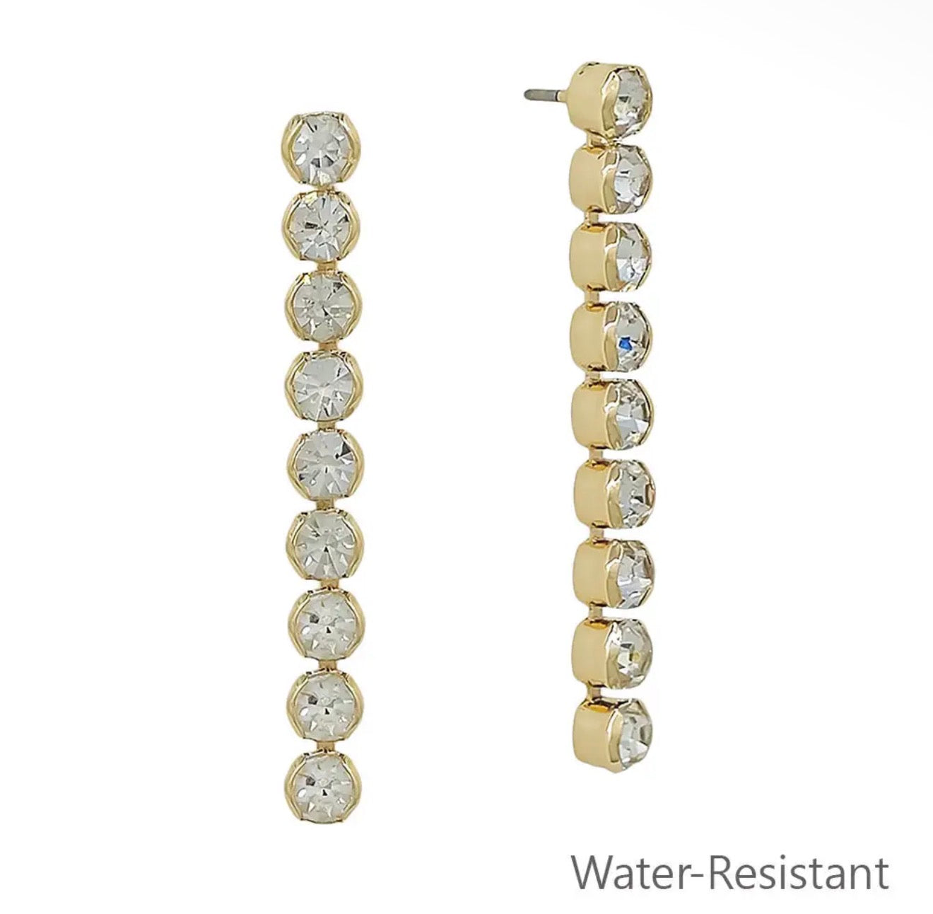 Crystal Linear Post Earring