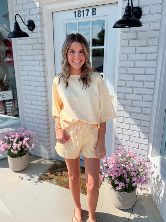 Polka Dot Pretty Set - Yellow