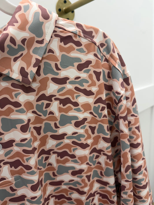Collared Men’s Top | Camo