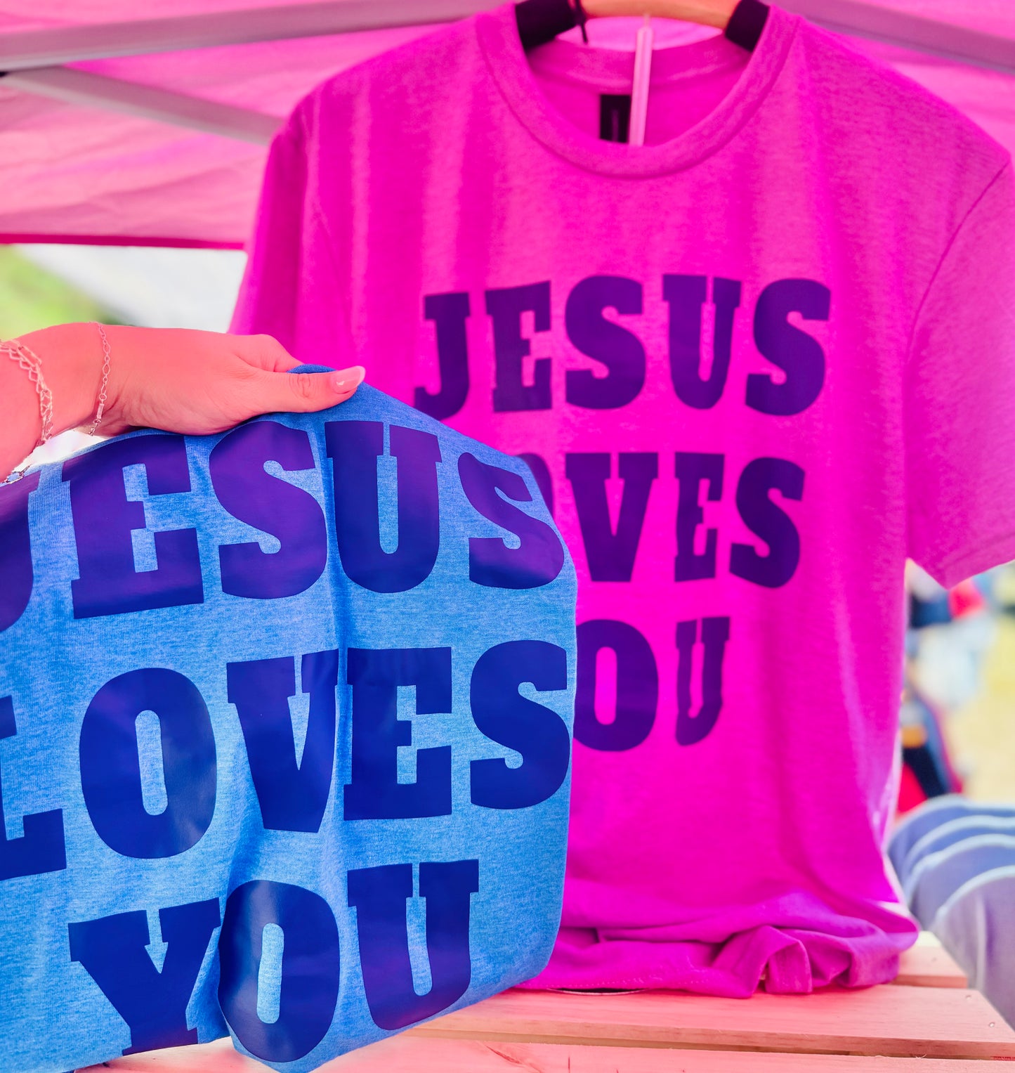 Jesus Loves You Tee - Purple