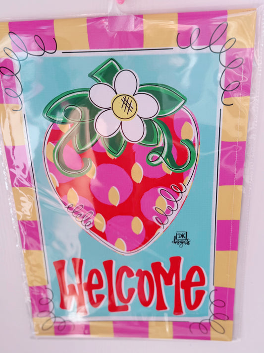 Strawberry Garden Flag
