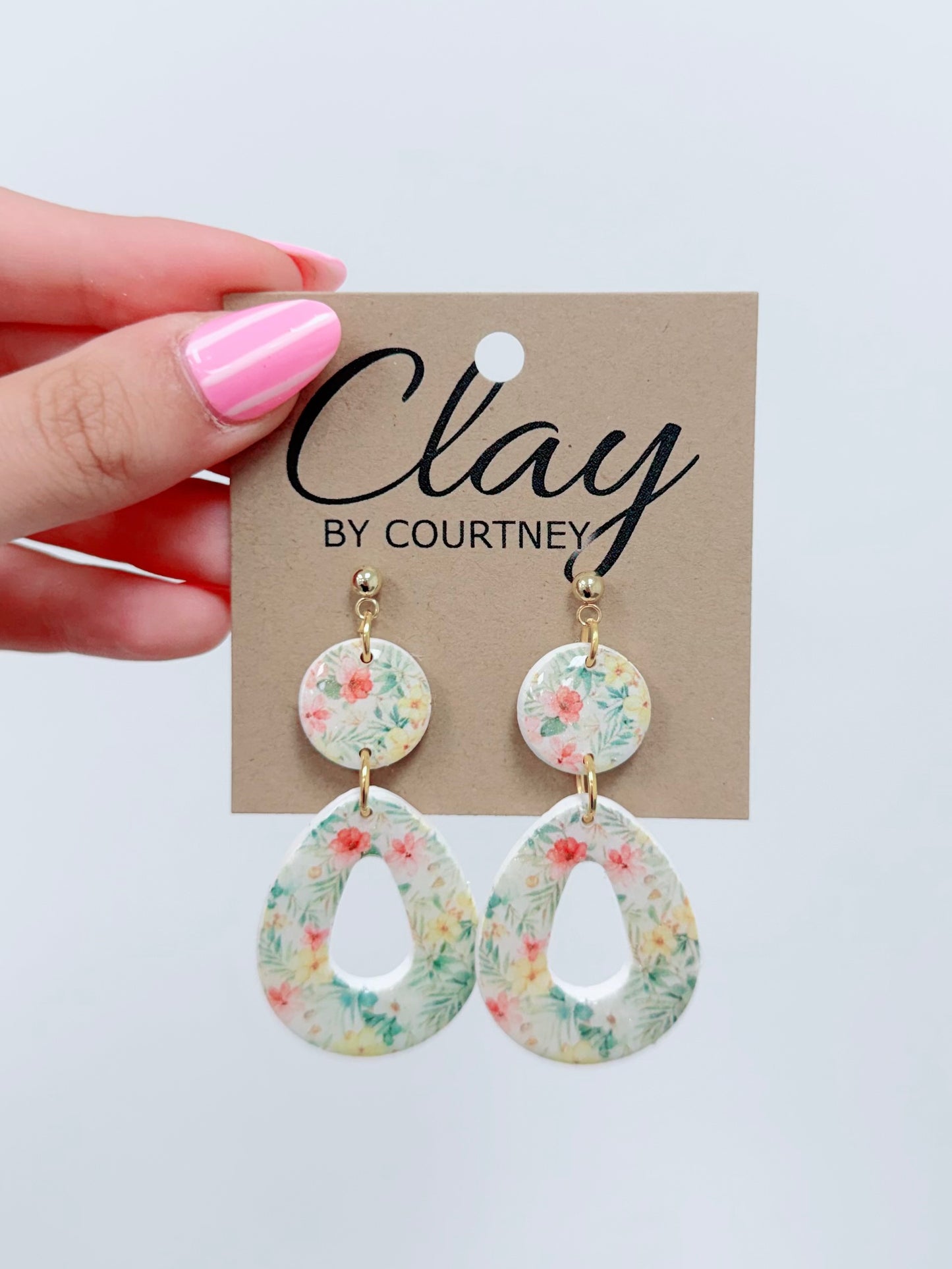 Tropical Clay Earrings