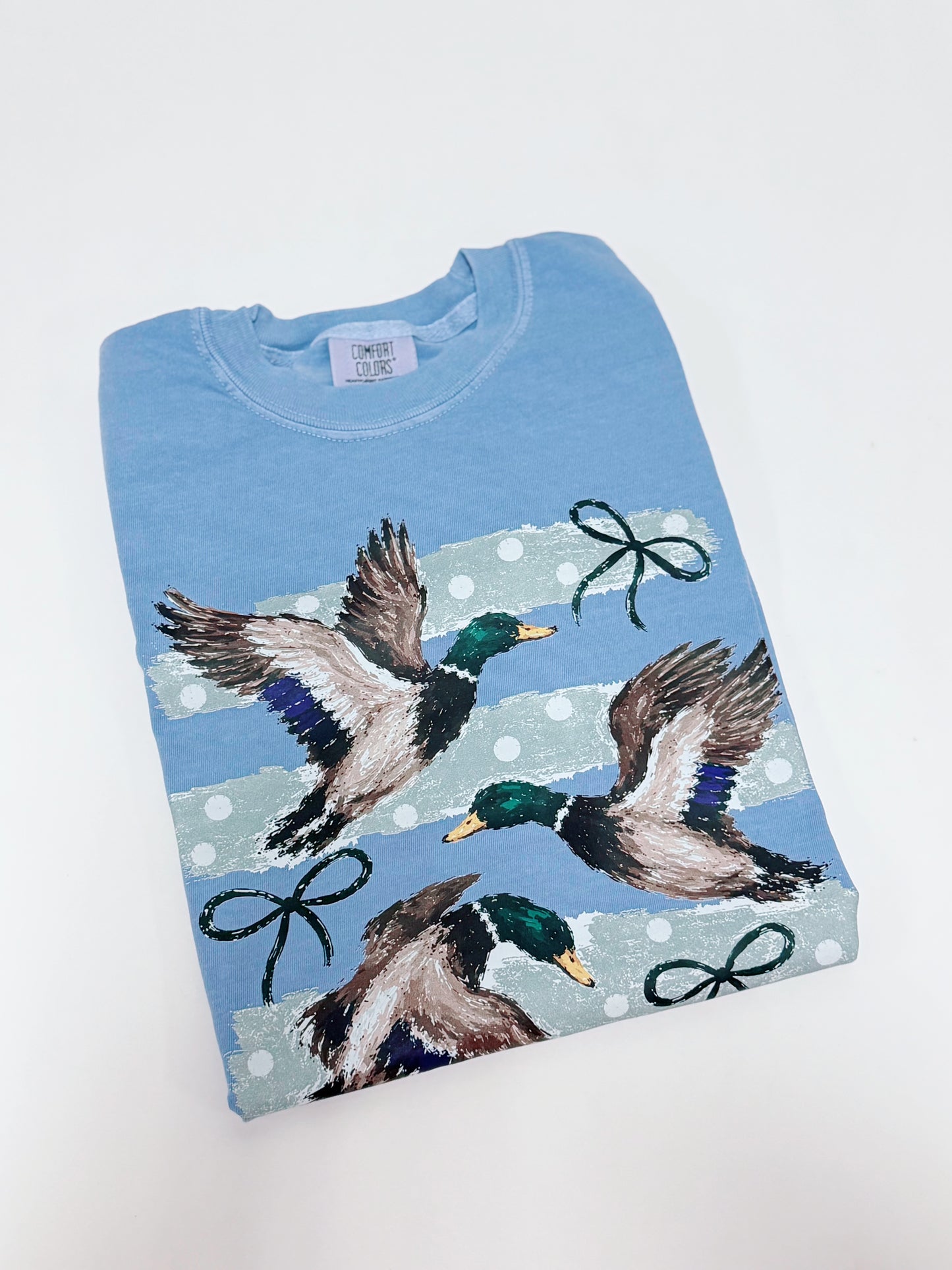 Striped Polka Dot Duck Tee