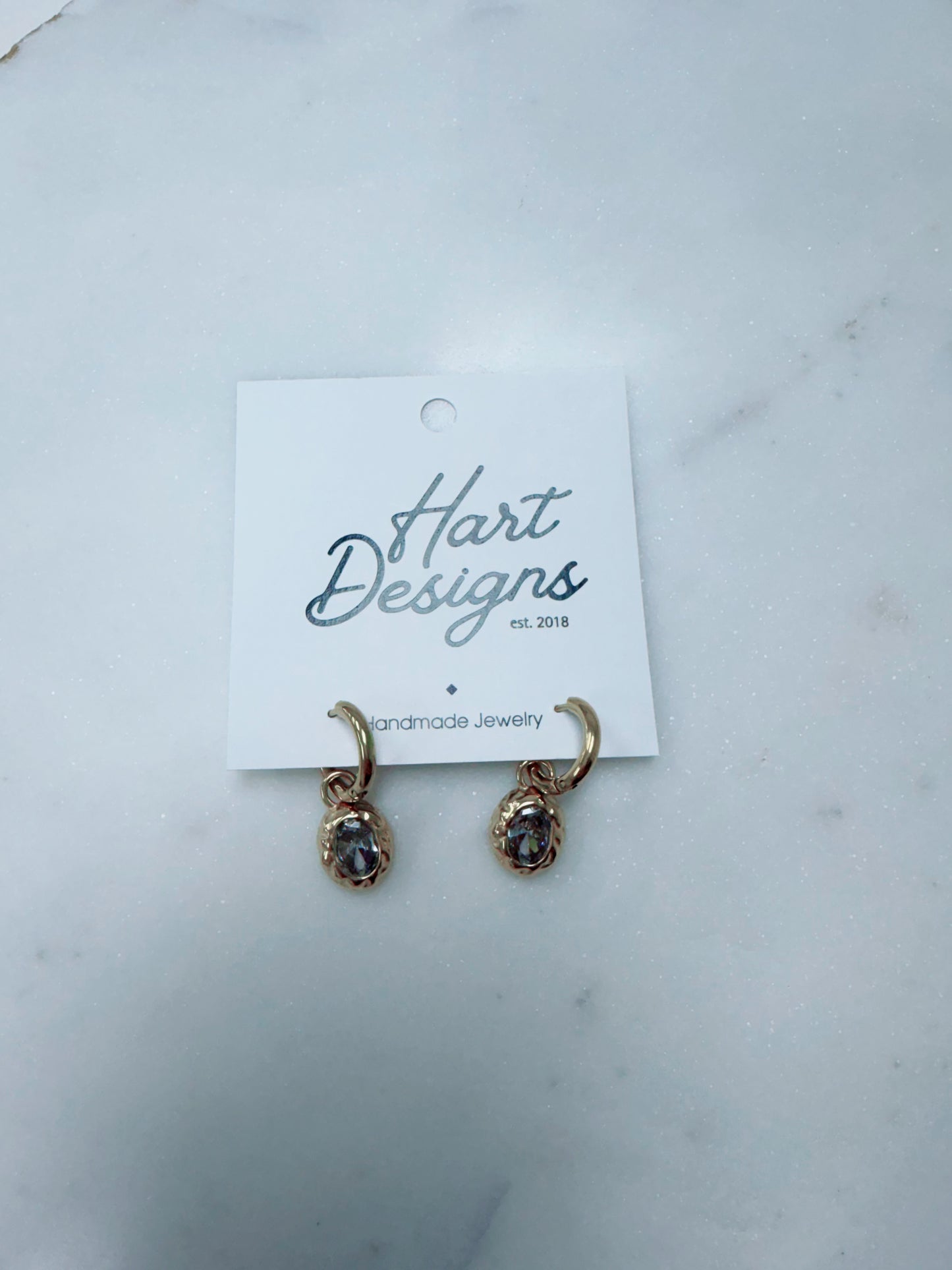 HD Hammered Glance Hoops