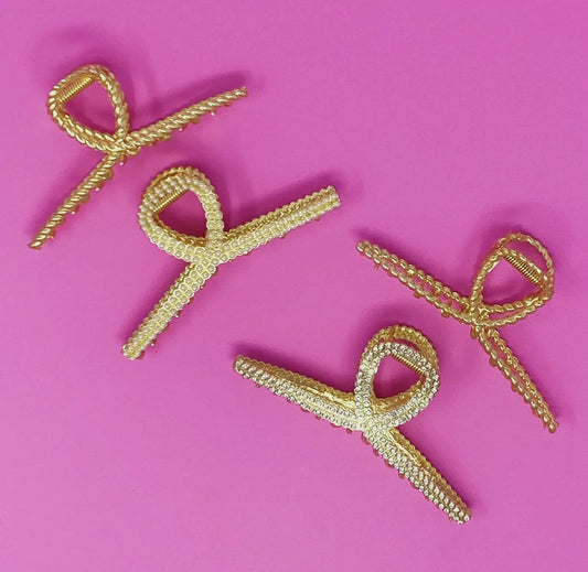 Golden Gem Hair Clips, Various