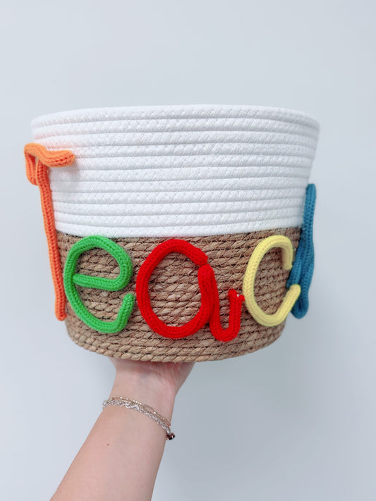 Two-Toned Multi “Teach” Basket