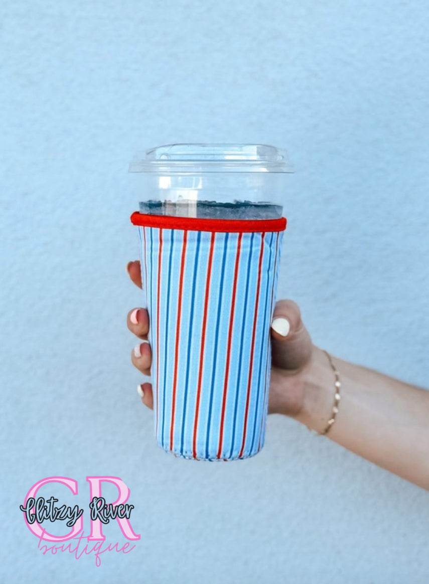 RWB Stripes Koozie