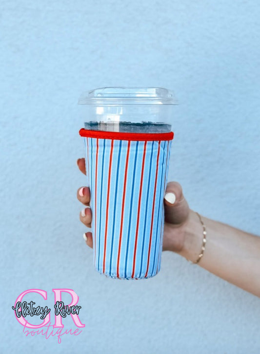 RWB Stripes Koozie