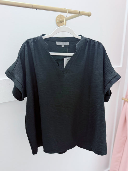 Black Staple Top | Plus