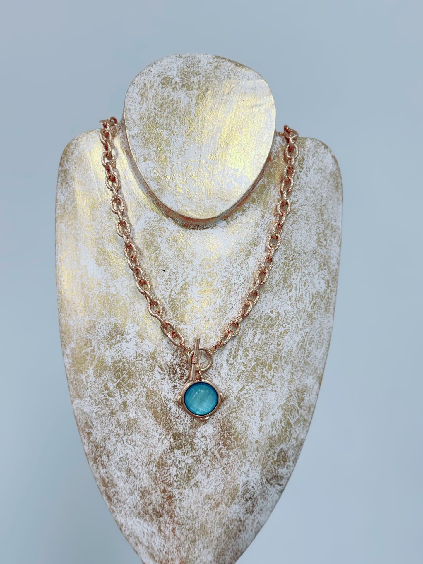 Caroline Link Necklace | Turquoise