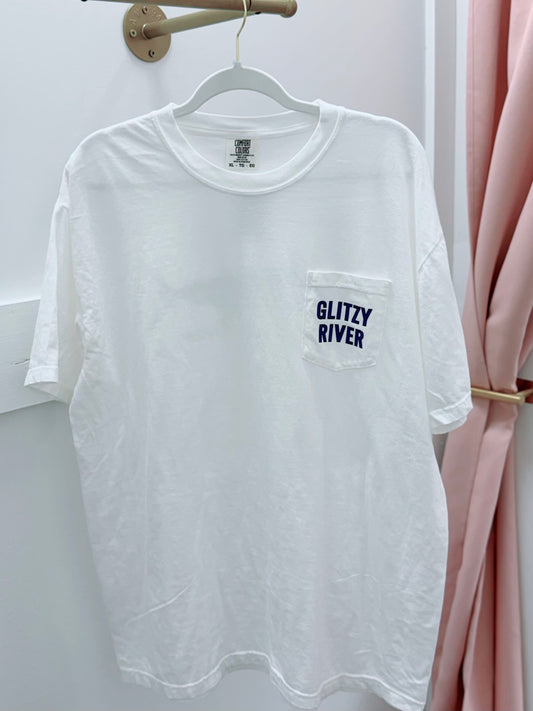 Ocean Fish Glitzy Tee | White