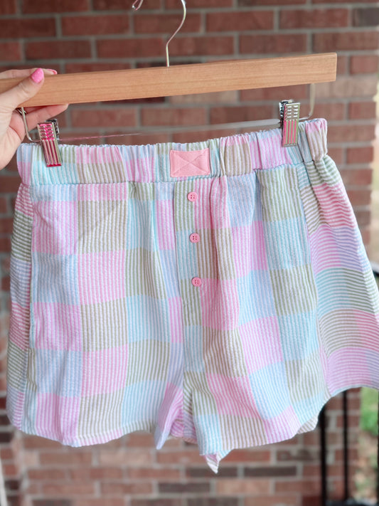 Multi Stripe/Check Boxer Shorts