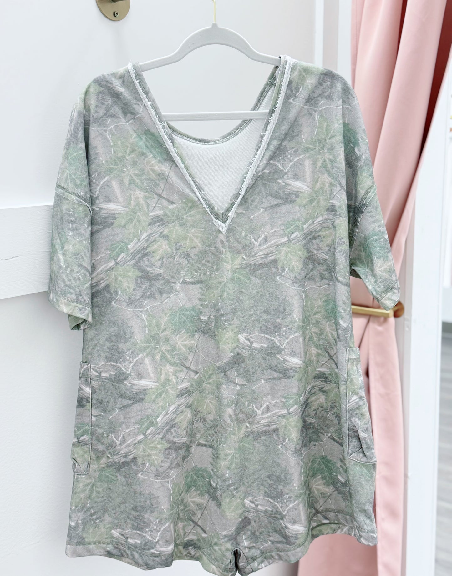 Camo Print Romper