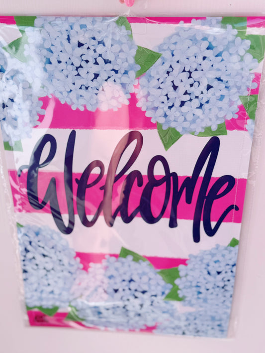 Hydrangea Garden Flag