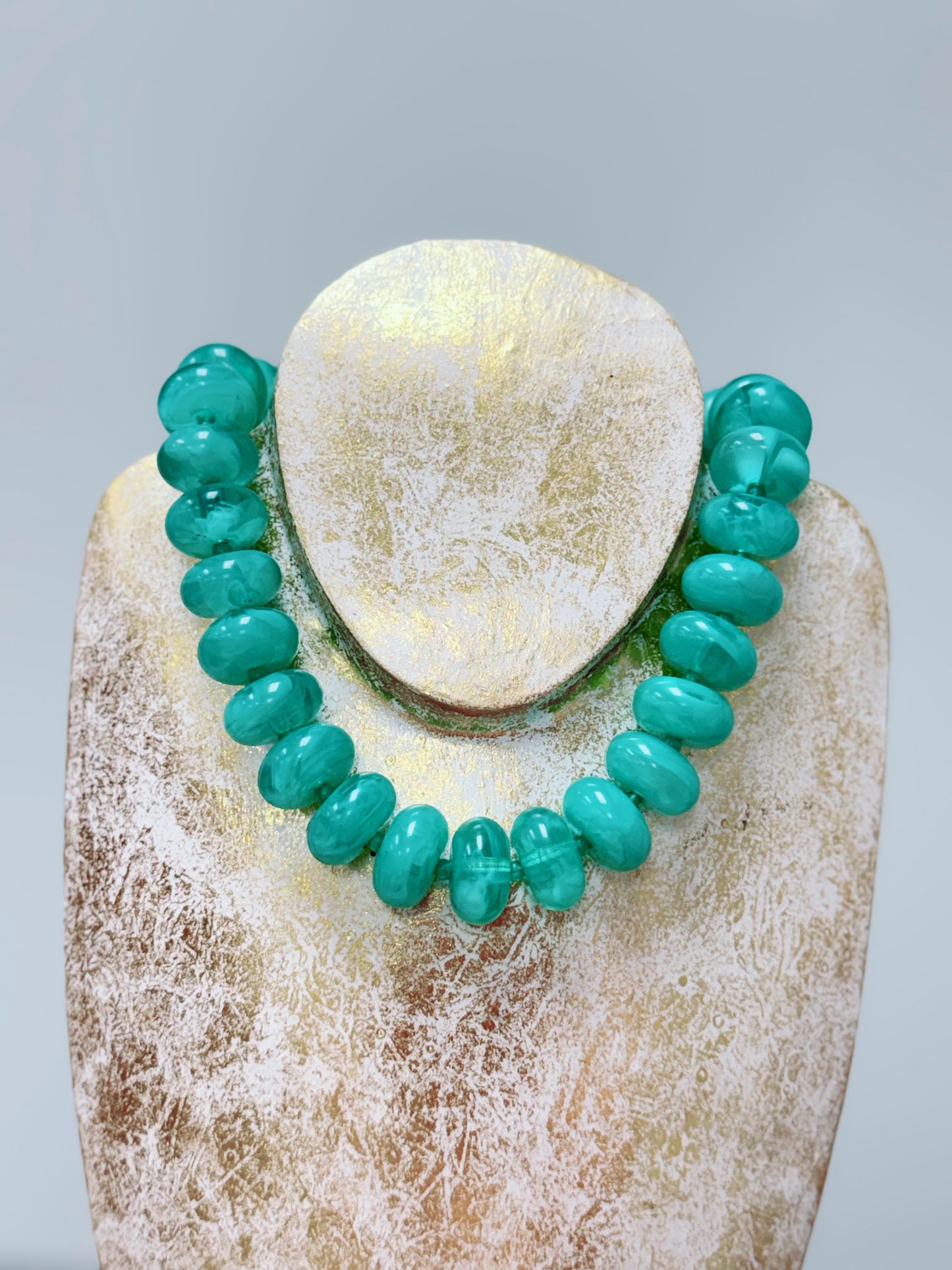 HD Green Disk Necklace