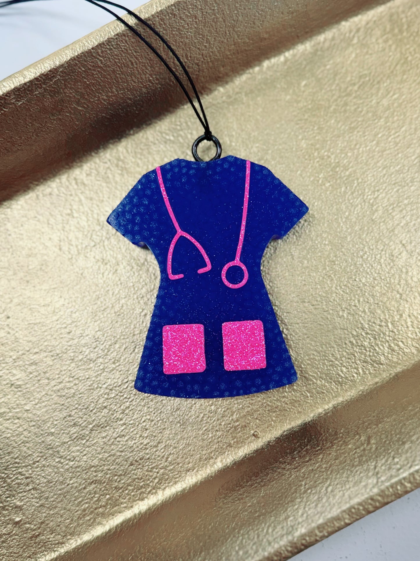 Blue & Pink Scrub Freshie, Cherry Bomb