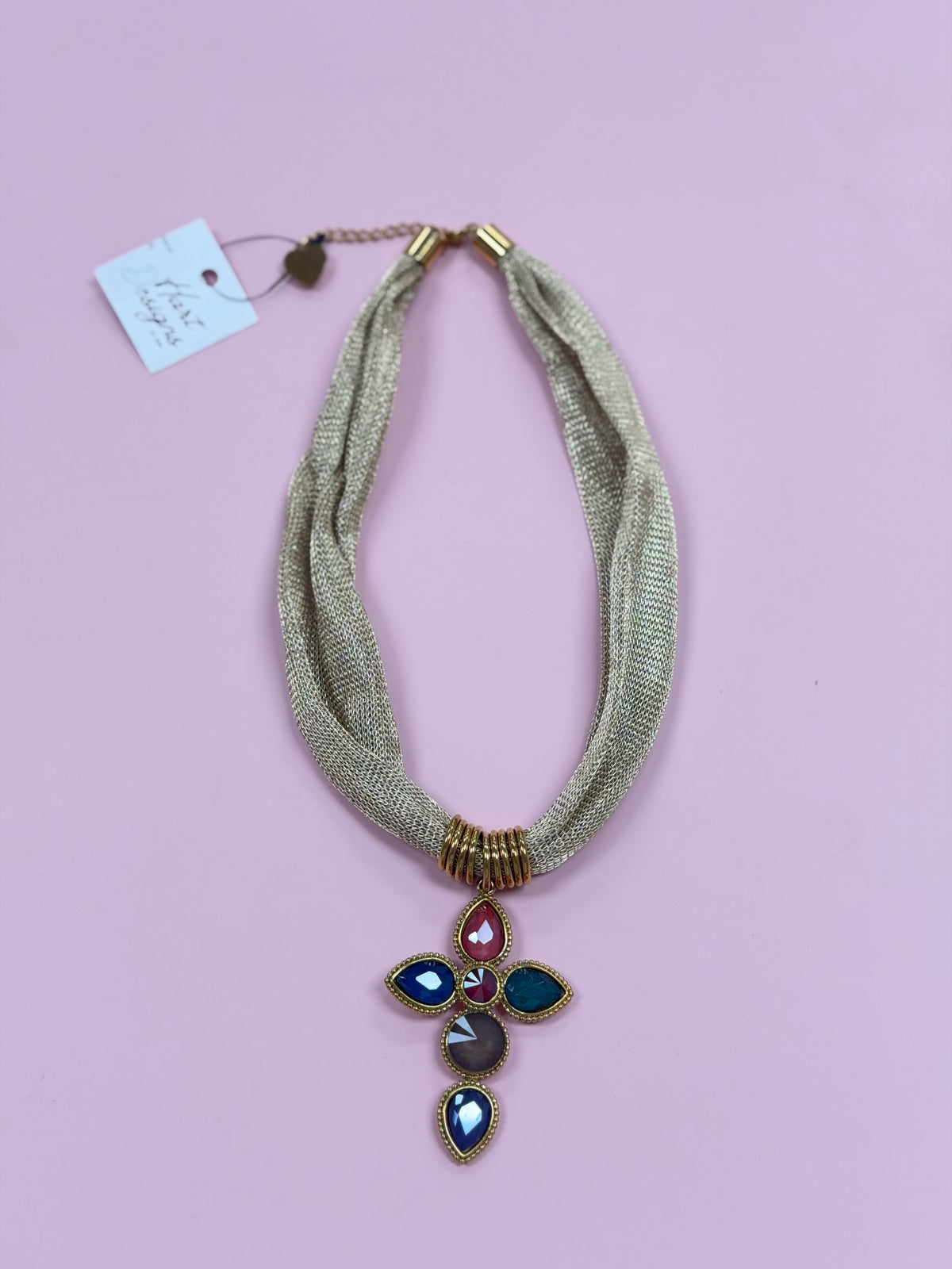 HD Gemma Cross Necklace, Various