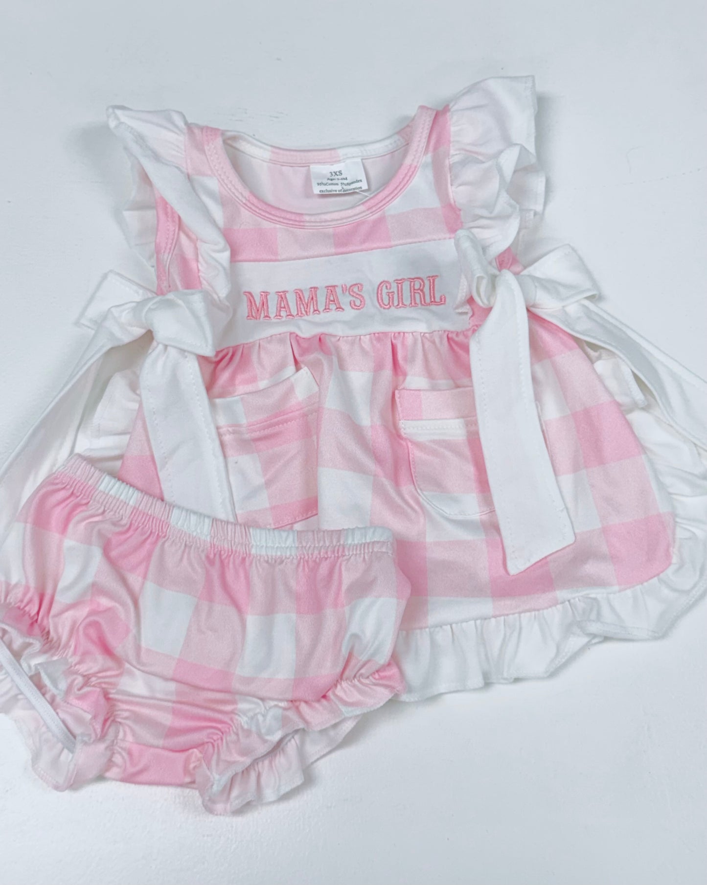 Pink Gingham Mama’s Girl Set