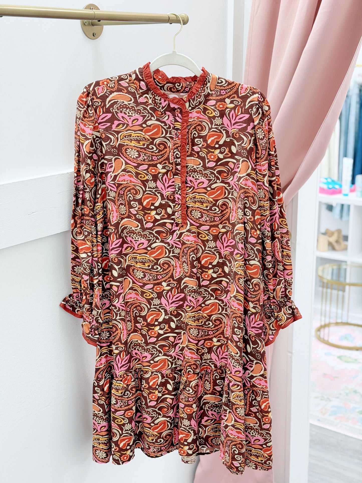 Autumn Paisley Dress, Plus
