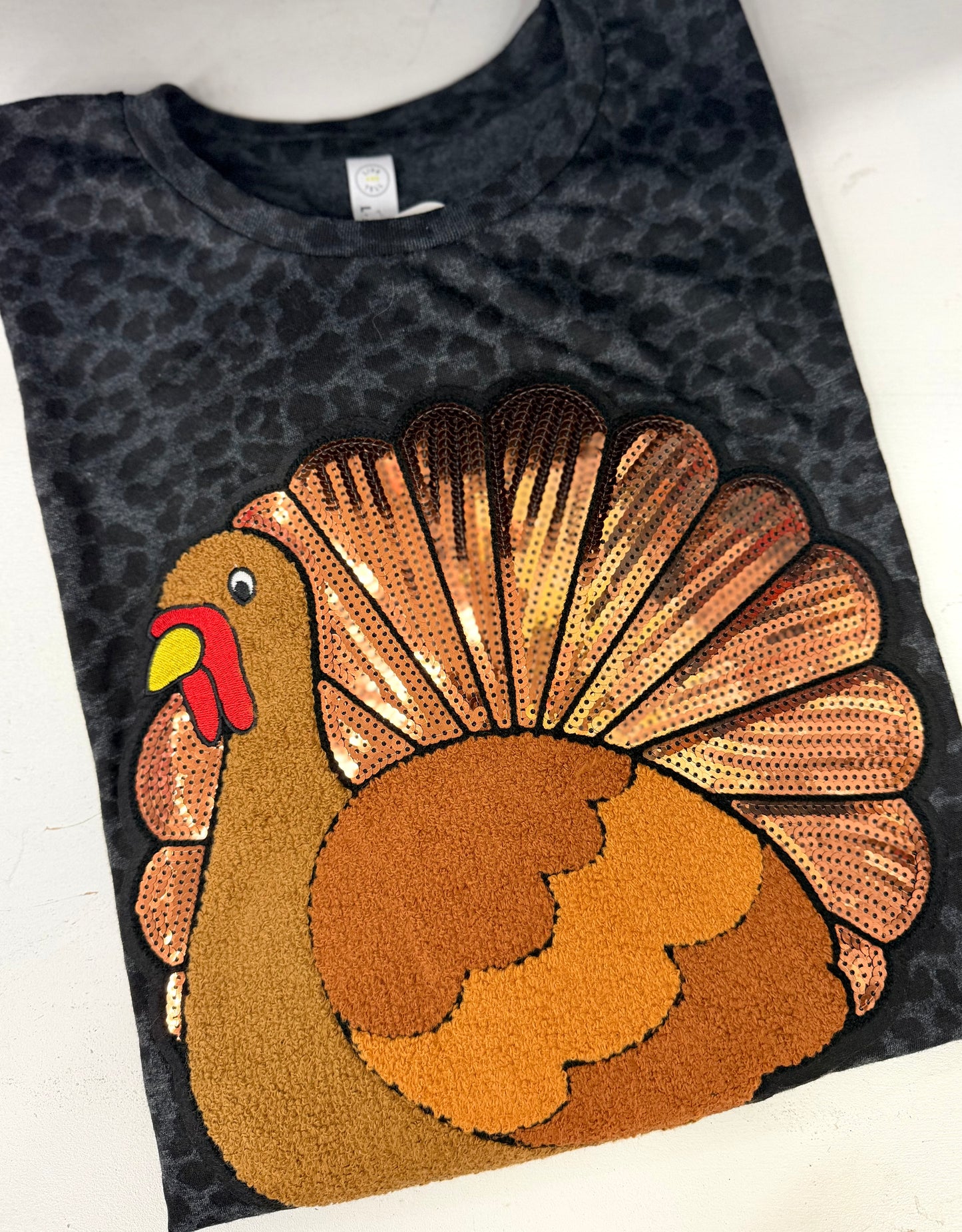 Sequin Turkey Tee