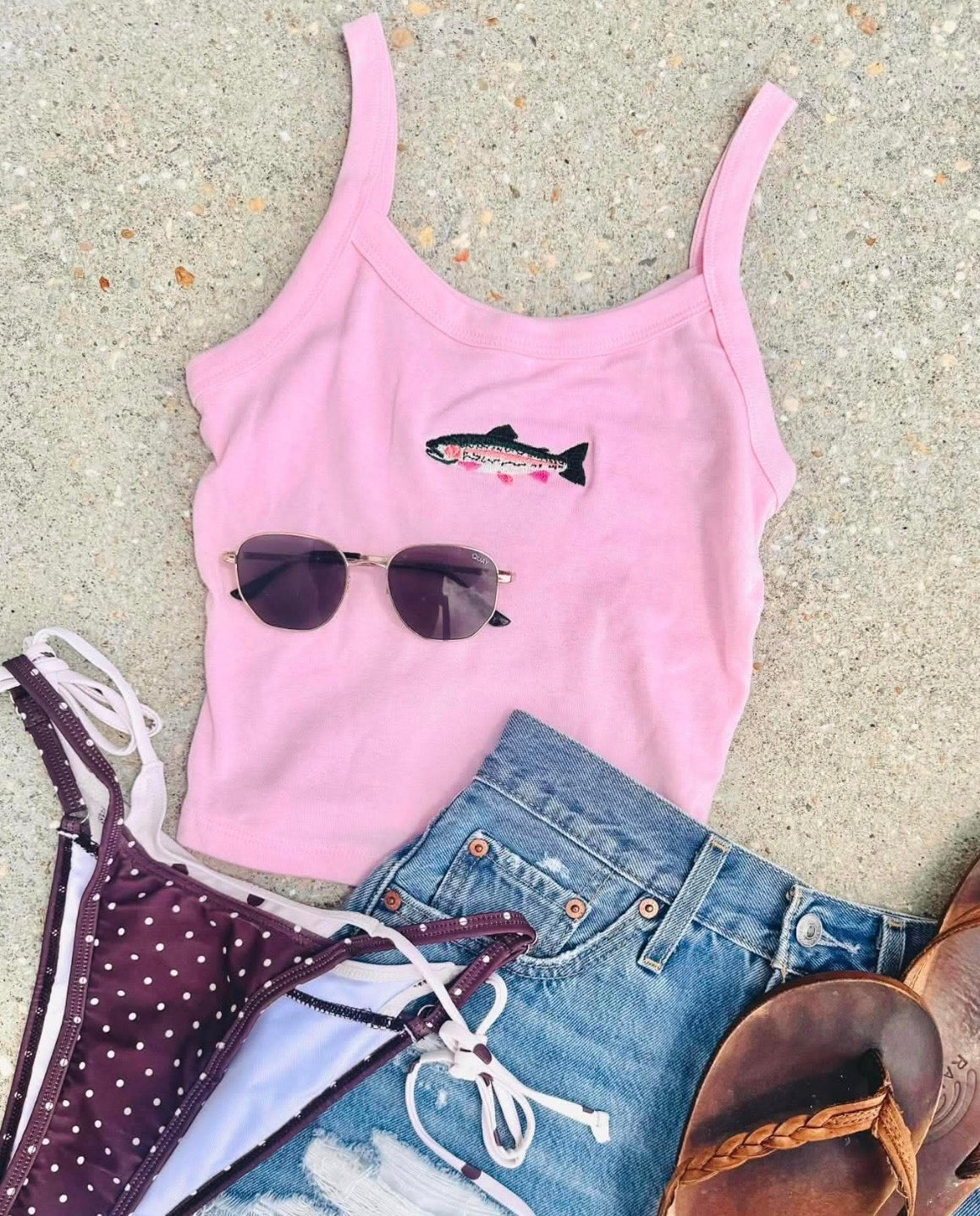 Baby Pink Trout Tank