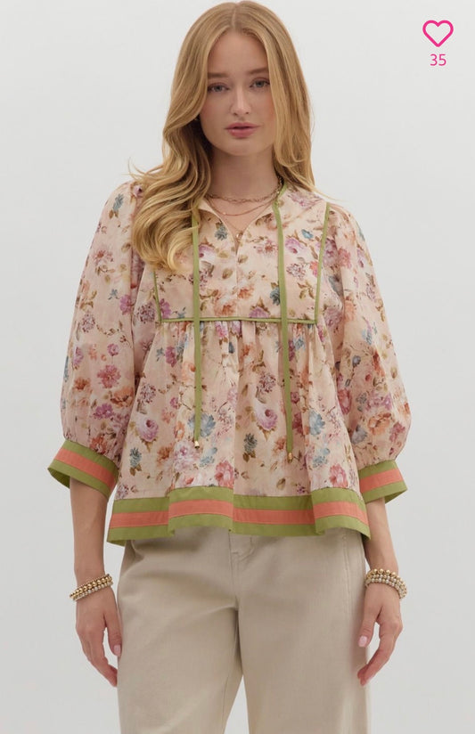 Vintage Floral Top