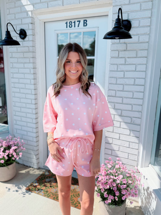 Polka Dot Pretty Set - Pink