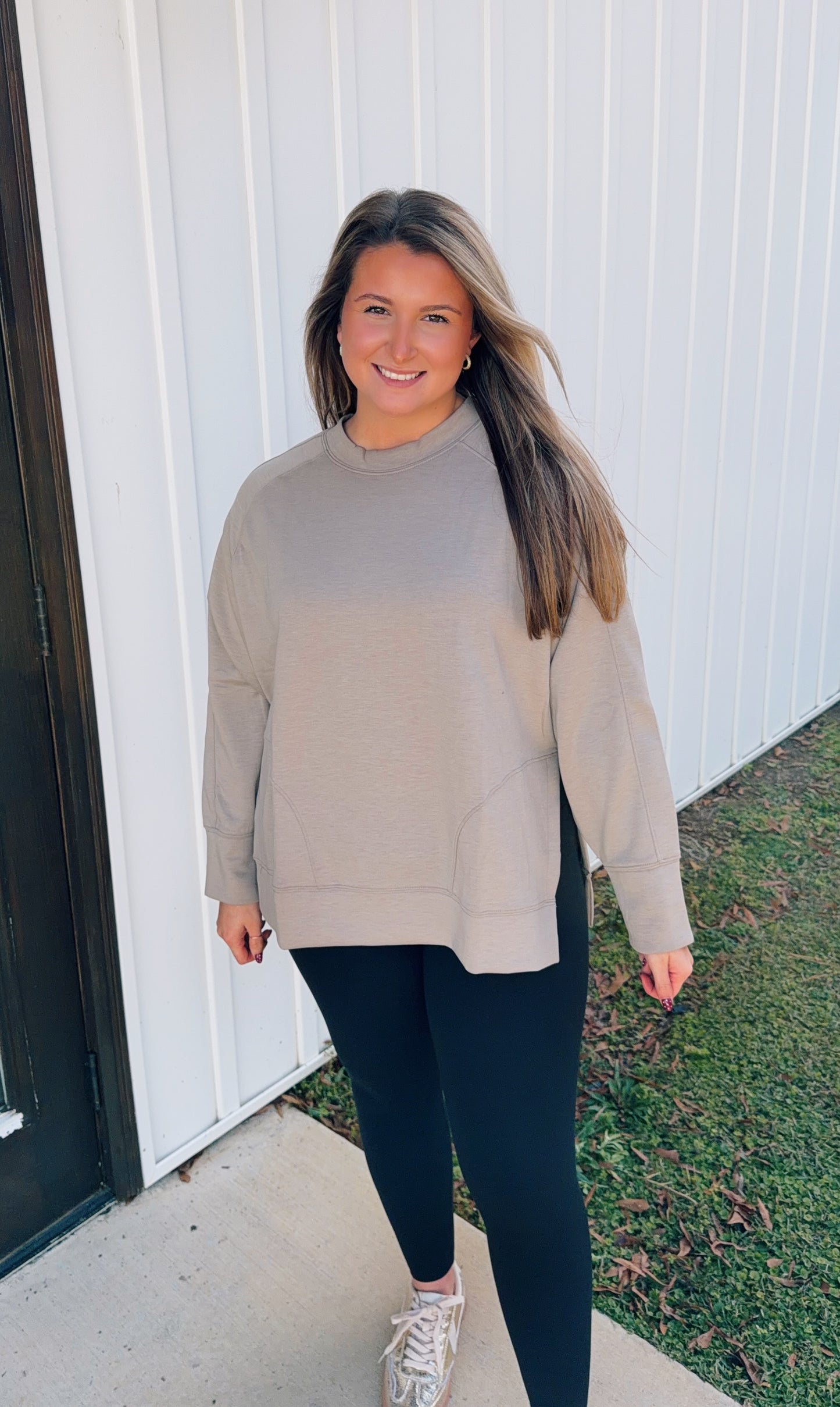 Mocha Scuba Pullover