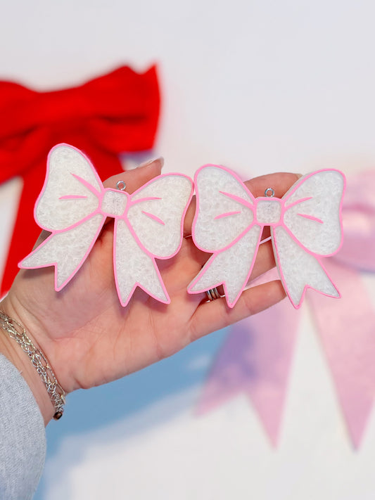 Pink + White Bow Vent Freshies