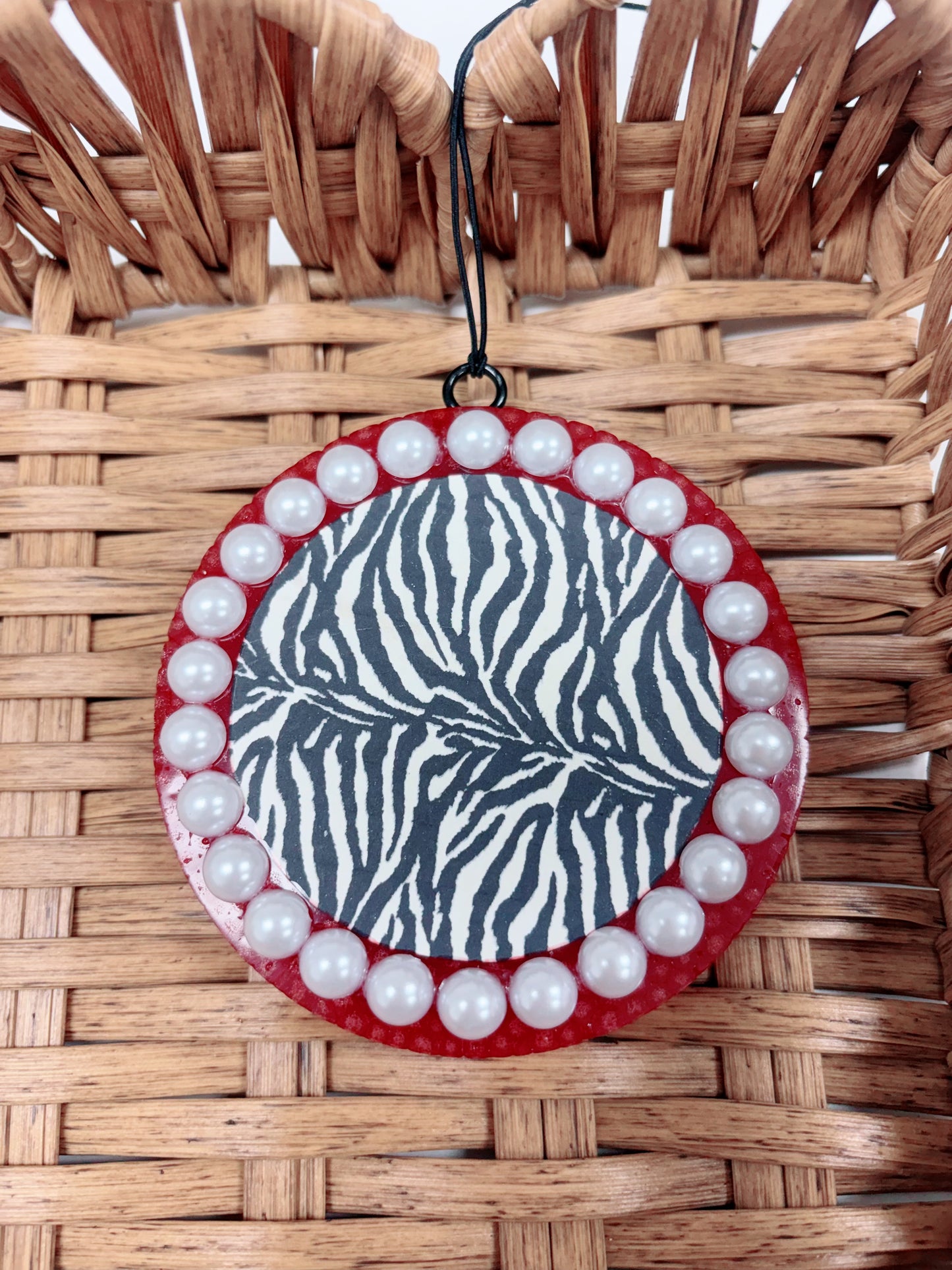 Red/Black Stripe Zebra Freshie, Volcano