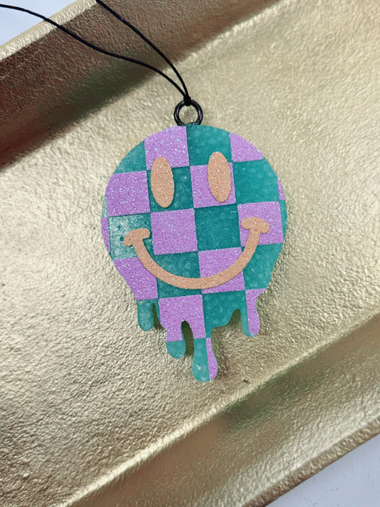 Teal/Purple Smiley Freshie, Bombshell