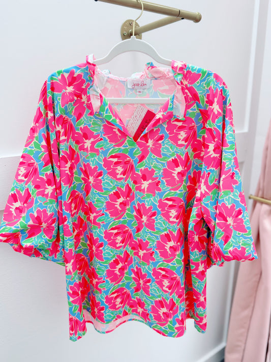 Floral Paradise Top | Plus