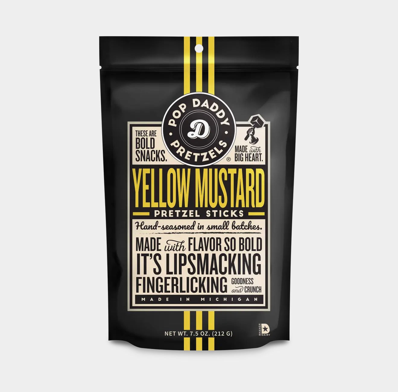 Yellow Mustard Pop Daddy Pretzels