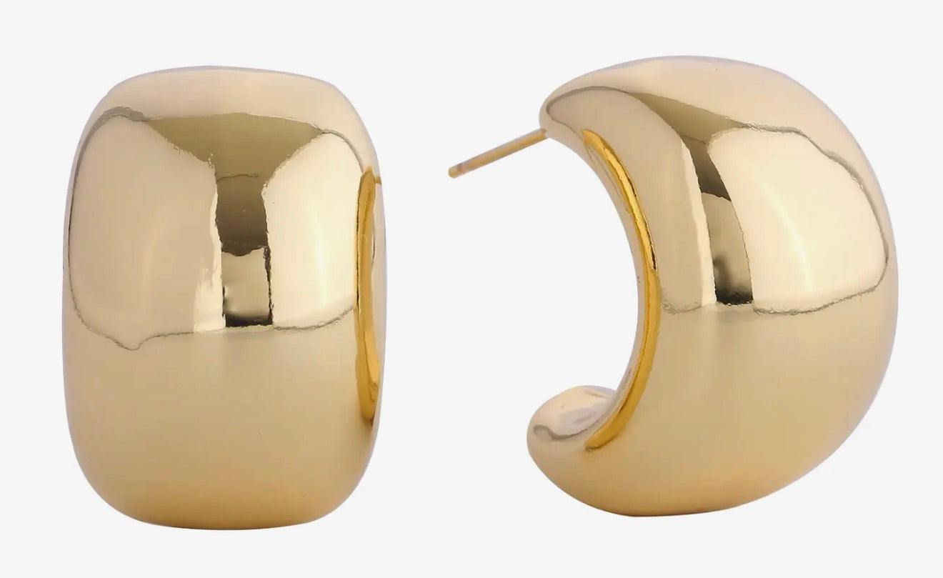 Dipped Luxe Gold Earrings
