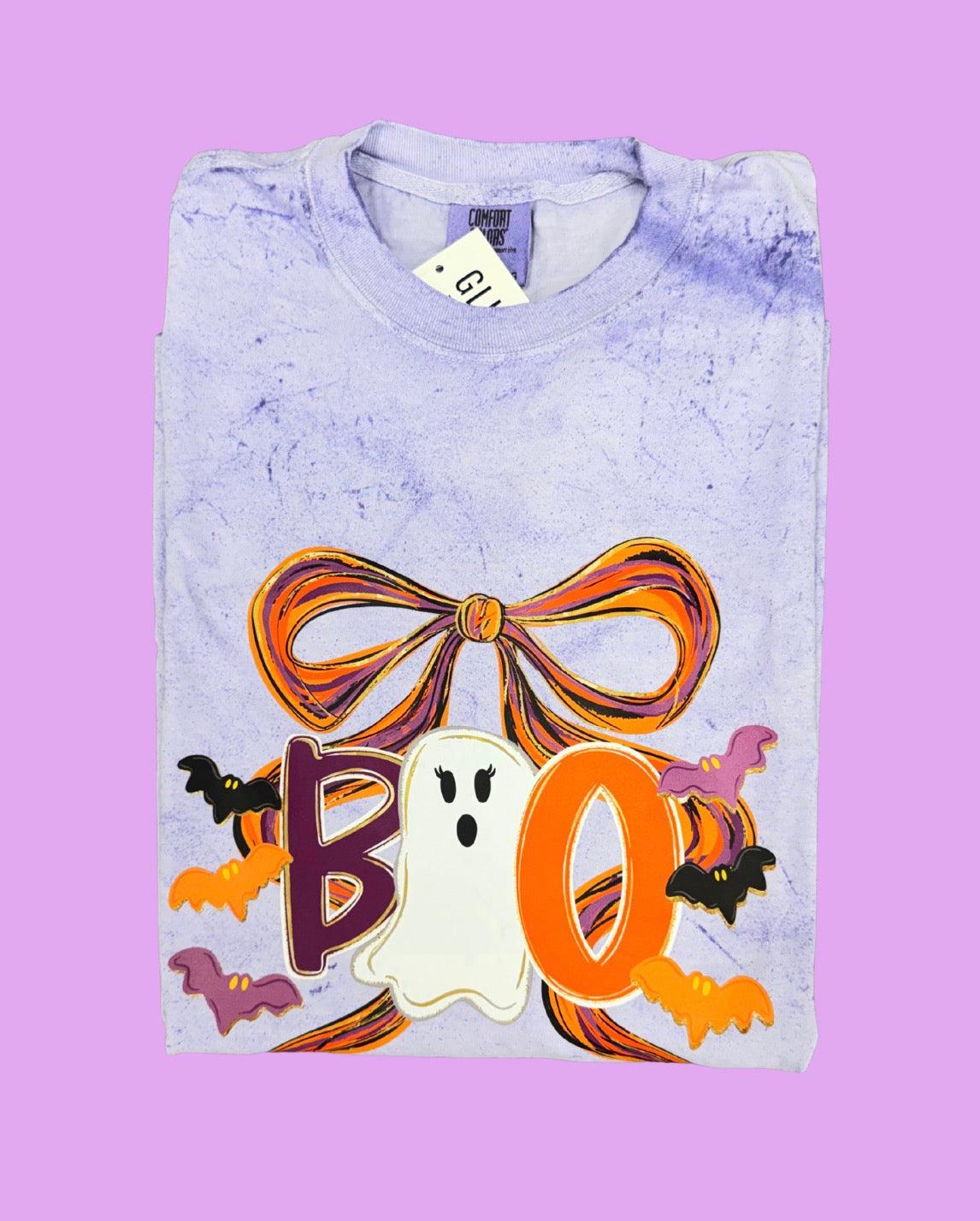 Purple Colorblast Boo Tee