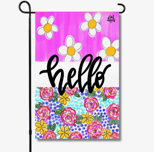Multi Floral “hello” Garden Glam
