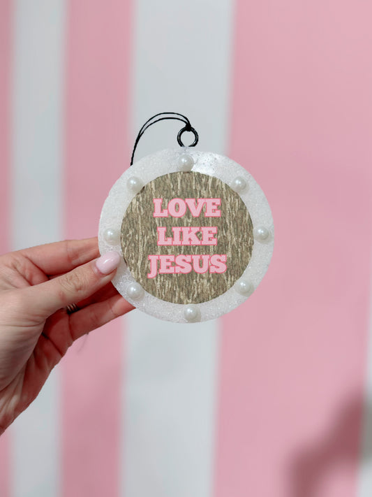 Camo Jesus + Pearls Freshie