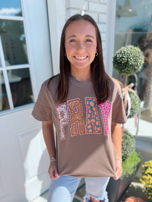 Fall Printed Pray Tee