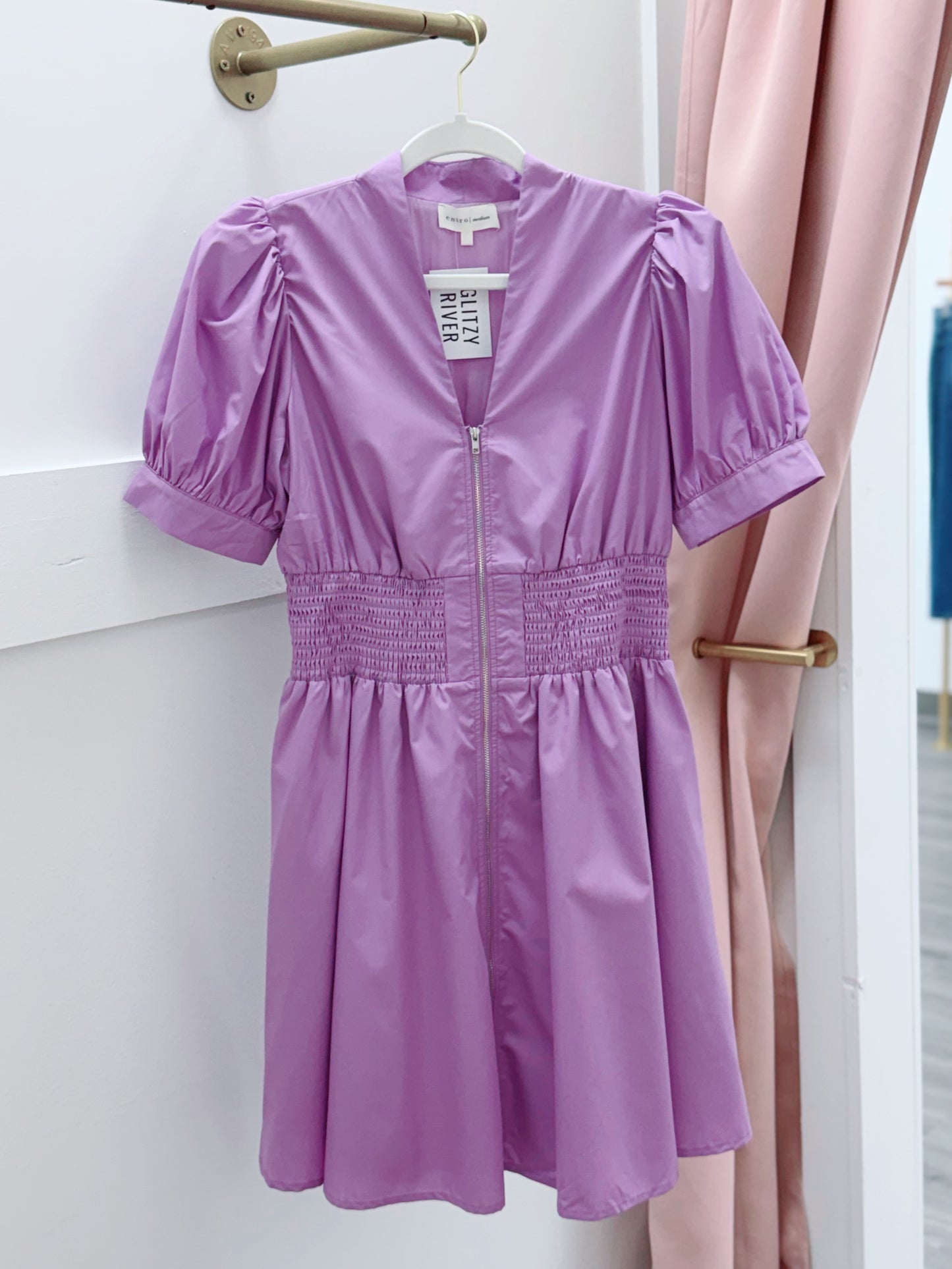 Lavender Zipper Dress