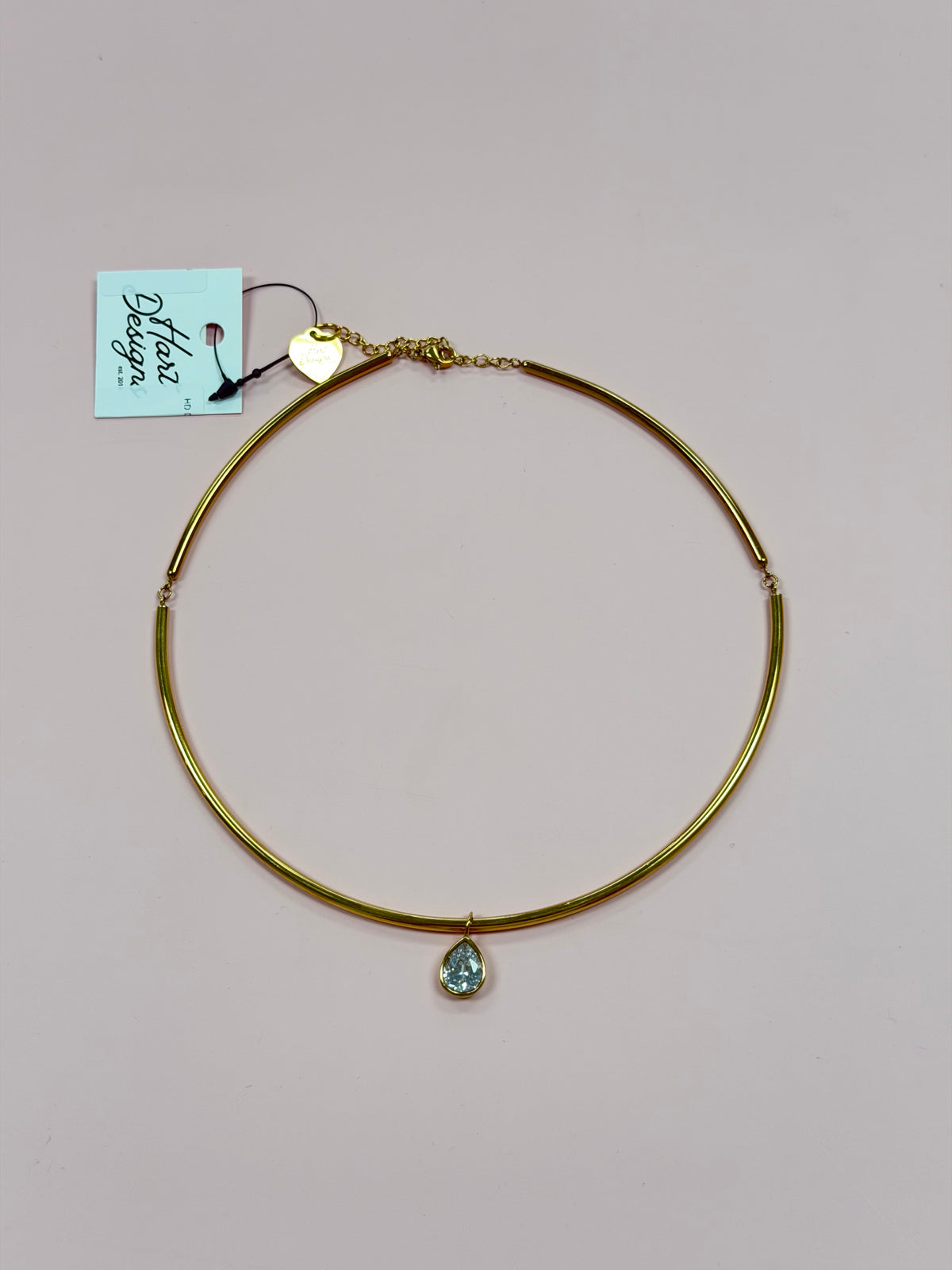 HD Diamond Charm Bar Necklace, Various