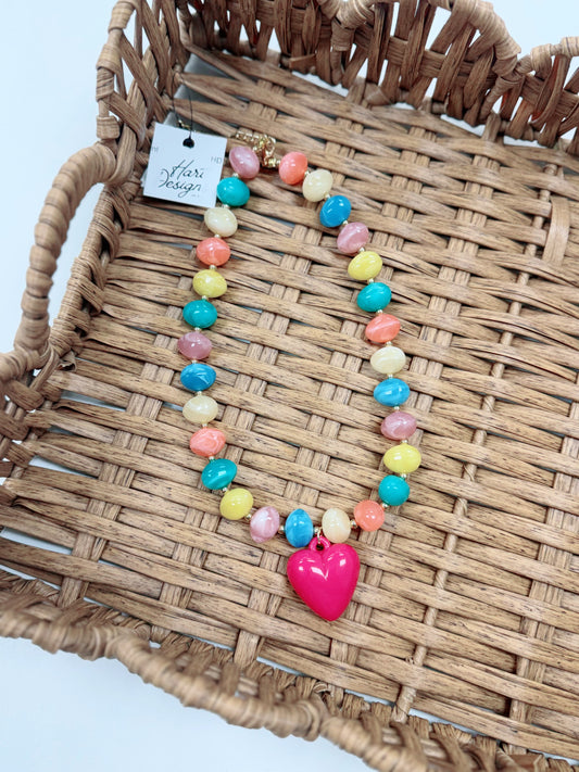 HD Bold Hearts Statement Necklace