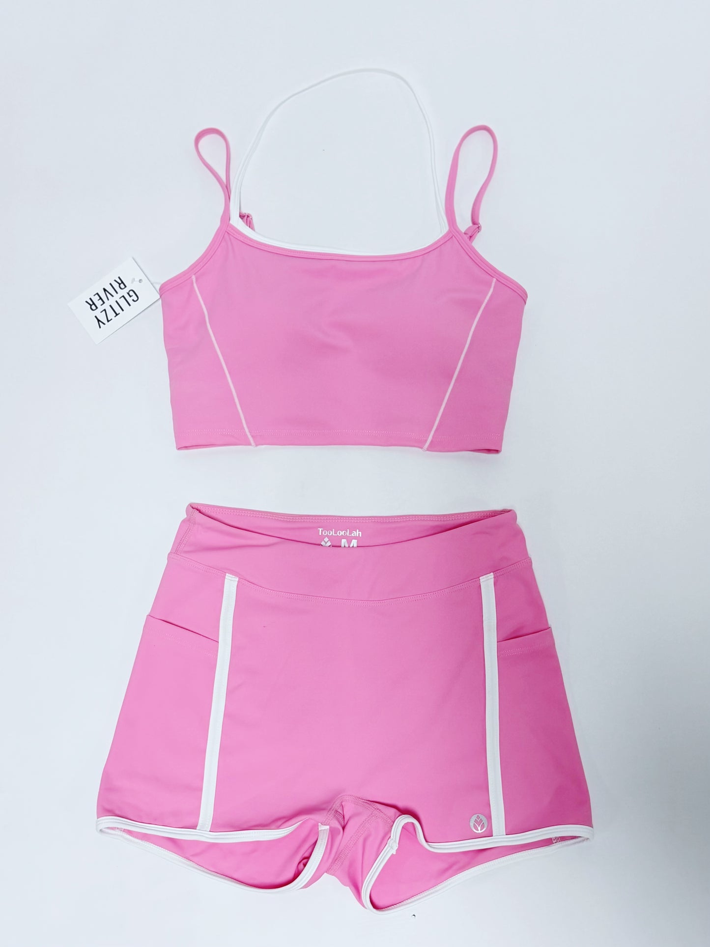 Candy Pink Contrast Shorty SHORTS