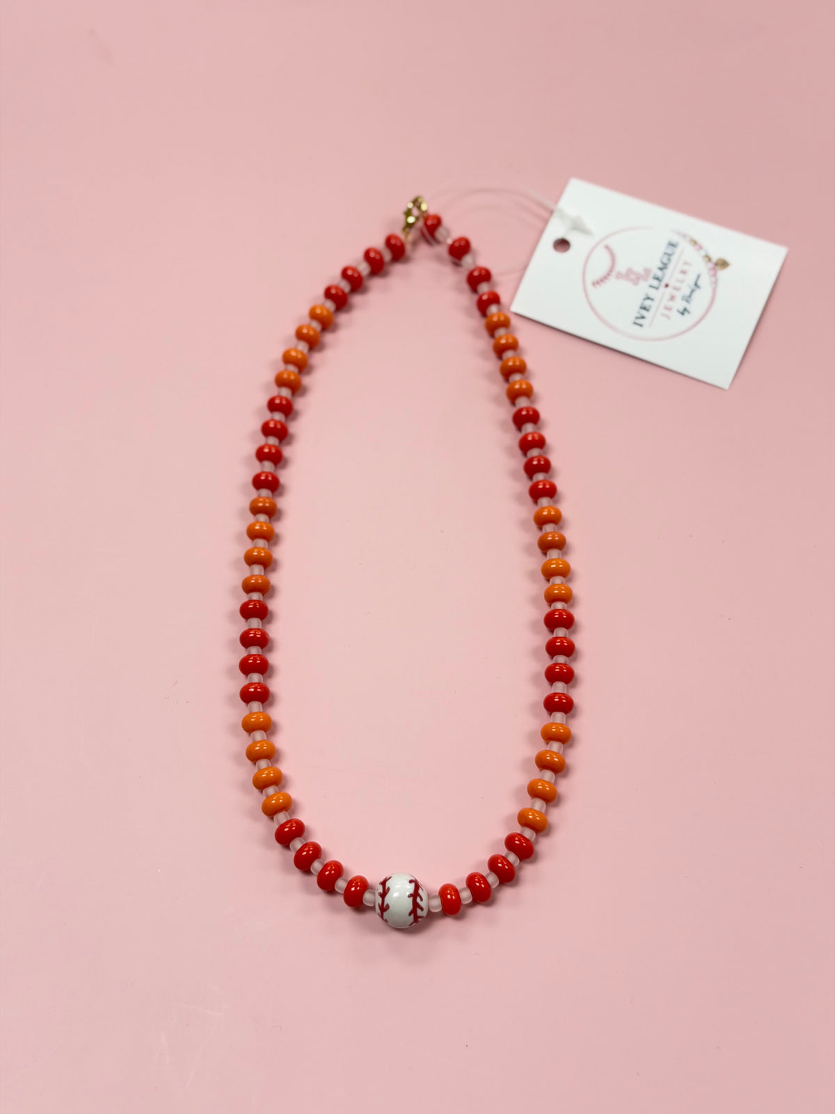 Ivey League Baseball Necklace, Various