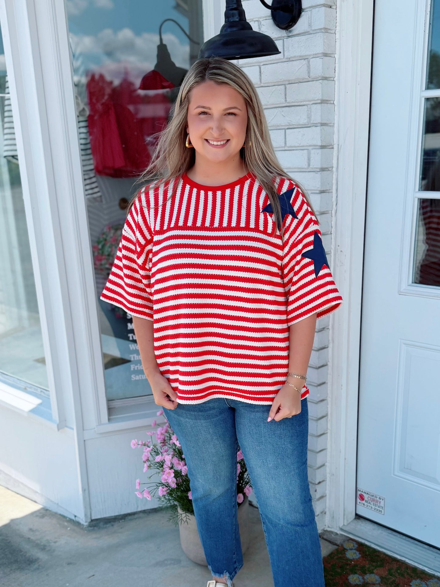Knitted Americana Top