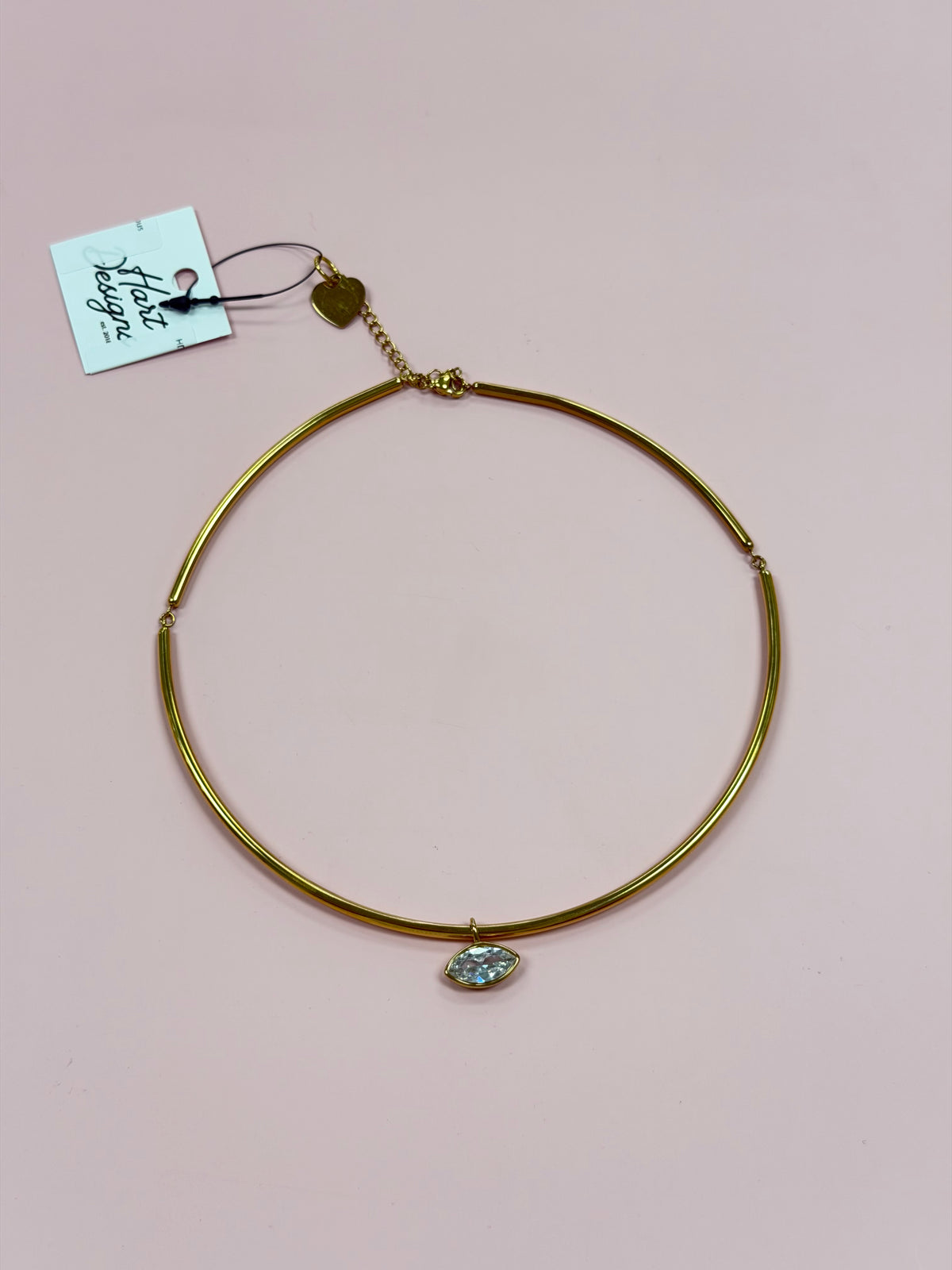 HD Diamond Charm Bar Necklace, Various