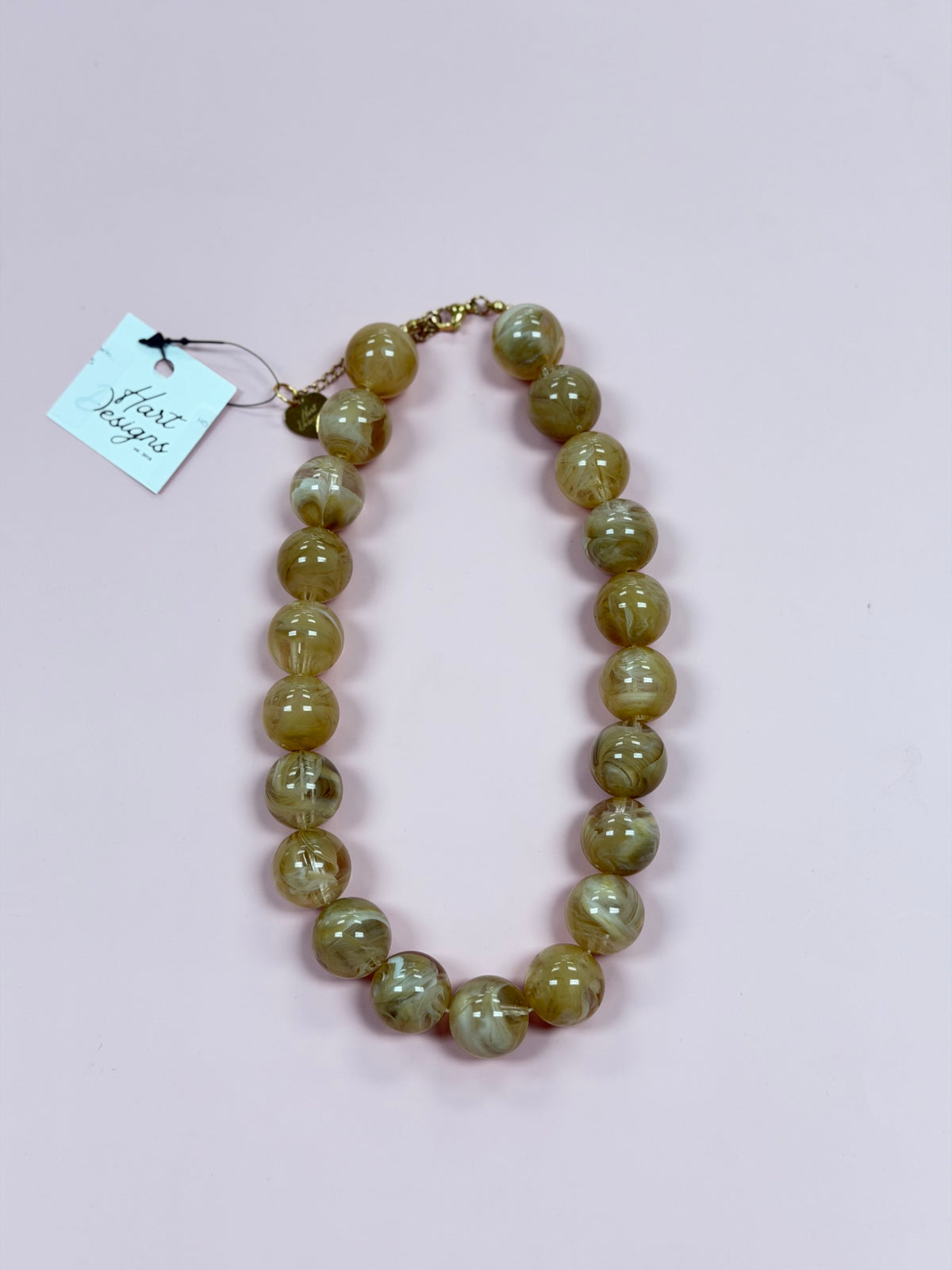 HD Round Beaded Statement Necklace, Various