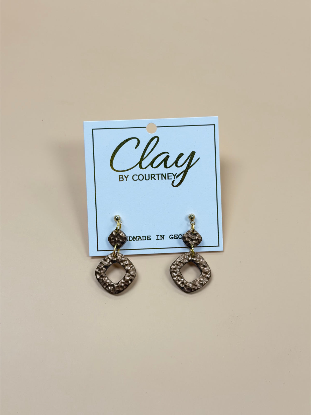 Geometric Clay Earrings, Various